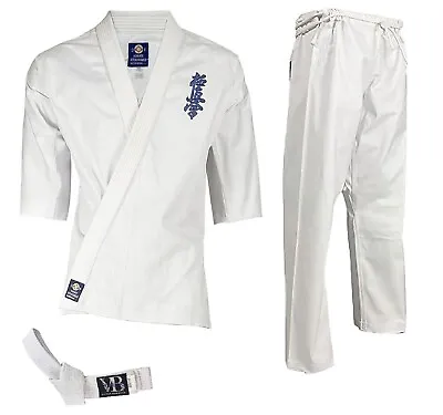 Kyokushin KARATE UNIFORM - Kids Adults KARATE GI 8-oz Martial Art Uniform White • $59.99