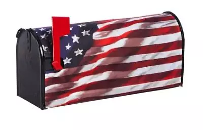 USA America Flag Magnetic Mailbox Cover 18 In. X 21 Weatherproof Patriot • $19.25