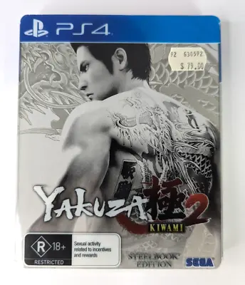 Yakuza Kiwami 2 Steelbook Edition (Playstation 4) AUS/PAL Region 4 Complete • $89.95