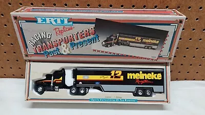 Vtg 1993 NIB Ertl Racing Transporters Past & Present J Spencer #12 Meineke 1/64 • $10
