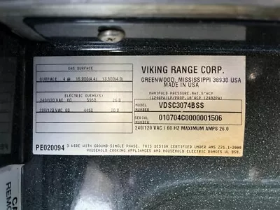 Viking Range 30 • $1500