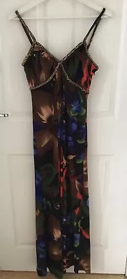 BNWOT Butterfly By Matthew Williamson Tropical Print Maxi Dress UK Size 8 ✨ • £10