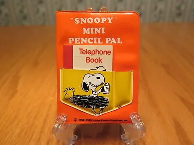 Peanuts Snoopy Vintage Mini Pencil Pal Memo Pad & Phone Book Butterfly Japan • $8.95