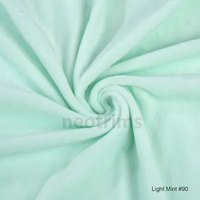 £0.99 • Buy Velour Polar Fleece Anti Pill Quality Stretch Fabric,29 Colors,Soft Feel,Neotrim
