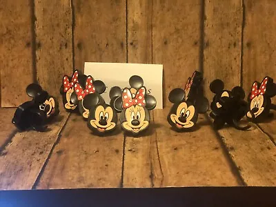 Mickey & Minnie Cupcake Ring Toppers Party Favors Cake Decorations 12 Rings • $5.75