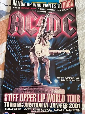 AC/DC Stiff Upper Lip 2001 Tour Poster • $40