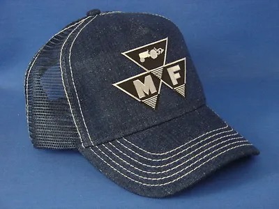 Massey Ferguson Hat - Denim Mesh - Triangle Logo - Snapback • $25