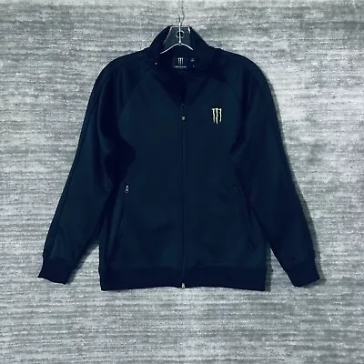 Monster Energy Jacket Men's Small S Black Full Zip Track Lightweight Logo • $79.99