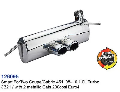 Performance Exhaust Muffler For Smart ForTwo Coupe/Cabrio 451 3B21 '08-'10 1.0L • $725