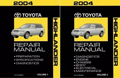 2004 Toyota Highlander Shop Service Repair Manual Complete Set • $235.80