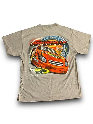 Subway 500 2007 Large T Shirt Martinsville Speedway Nascar Race Gray VTG Y2K • $14.99