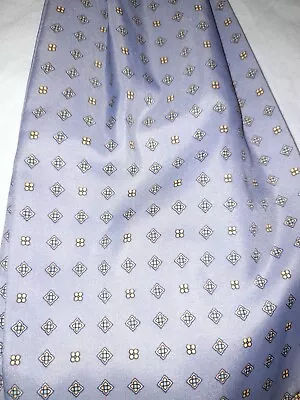 Vintage Cravat. Grey With Ochre & Light Blue Patterns Image By Tootal. Polyester • £3.50