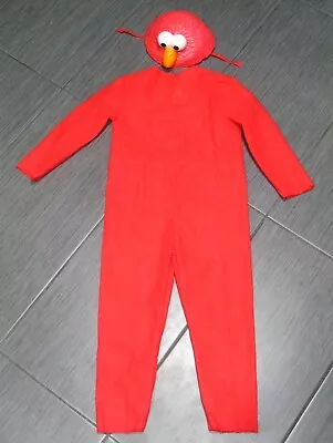 SESAME STREET Workshop Childs ELMO Monster COSTUME With Mask/Hat  Size XS 3T-4T • $29.99
