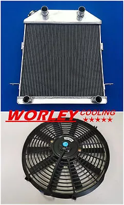 VIC-Radiator +Fan For Ford Standard Mercury Flat Head Super Deluxe V8 1939-1941 • $279