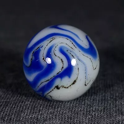 Mint 29/32  Vintage Alley Agate Bronze Lutz Swirl Marble • $18.50