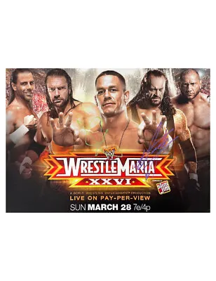 WWE Wrestlemania XXVI 16x12  Print Signed By John Cena & The Undertaker + COA • £300