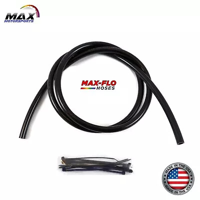 3' Feet 3/16  (4.8mm) X 5/16  BLACK Universal Motorcycle Fuel Oil Gas Line • $9.95