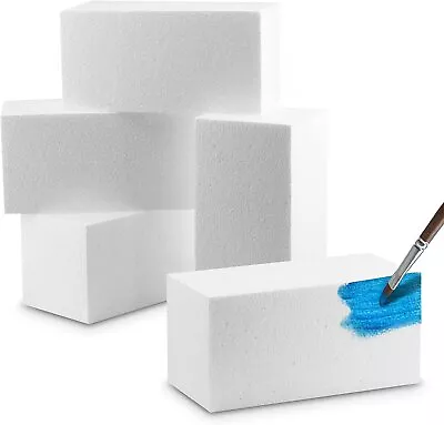 MT Products 8  X 4  X 4  White Non-Squishy Polystyrene Foam Blocks - Pack Of 4 • $20.23