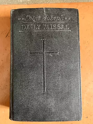 Saint Joseph Daily Missal 1956 Completely Revised Edition W Prayer Cards Vintage • $15