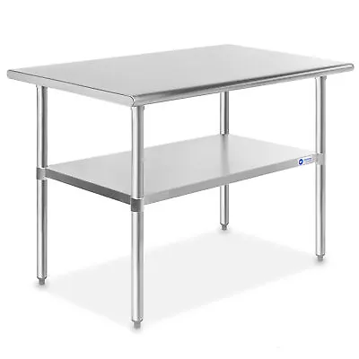 OPEN BOX - Stainless Steel Commercial Kitchen Work Food Prep Table - 30  X 48  • $110.99