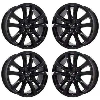 19  Mazda 6 Gloss Black Exchange Wheels Rims Factory Oem 64958 2014-2017 • $625.50