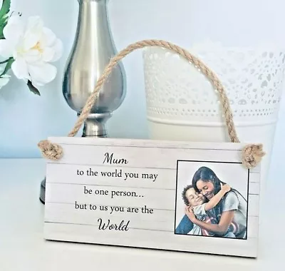 £7.49 • Buy Personalised Text Photo Mother Gift Plaque Step Mum Nan Grandma Stepmum Keepsake