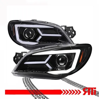 For 06-07 Subaru Impreza WRX STI Projector Headlights W/LED DRL Signal Glossy BK • $420