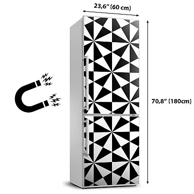 Magnet Sticker Refrigerator Removable Peel & Stick Decal Geometric Background • $85.95