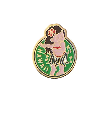 Vintage Hawaii Hula Girl Travel Souvenir Lapel Pin Hat Tie Badge Brooch • $13.35