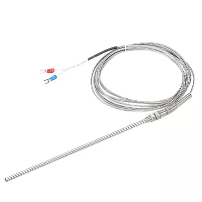 K Type Thermocouple Probe Waterproof Sensor 32 To 1112°F(0 To 600°C)5x200mm 10ft • $11.51