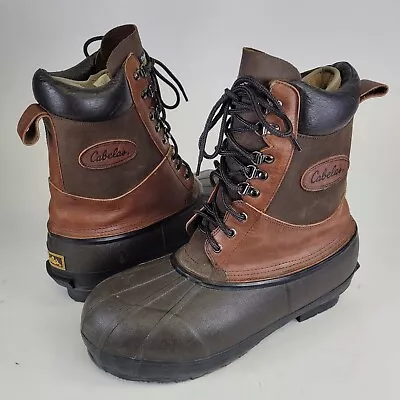 Cabelas Mens Boots Size 11 Ultra Thinsulate With Steel Shank Hunting Winter • $44.97