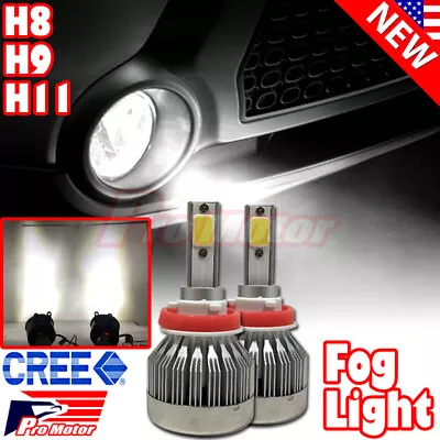 H11 60w COB 6500K LED Light Bulbs Lamp CREE Fog Driving Lamp Hyper White Power • $16