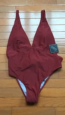 Zaful Forever Young One Piece Swim Suit Burgundy Size 16 • $25