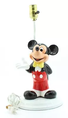 Disney - Mickey Mouse Ceramic Lamp Base 9.5 /16  - Vintage RARE • $29.99