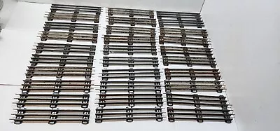 30 Straight Vintage Lionel O Gauge Model Train Track Lot 3 Rail 10  Sections 0 • $20