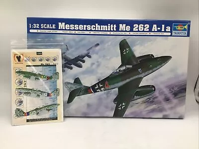 1/32 Trumpeter #02235 Messerschmitt Me 262 A-1a (w/ Extras) ESY 23 • $22.86