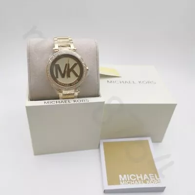 Michael Kors MK5784 Parker Gold-tone Crystal Pave Stainless Steel Women's Watch • $98