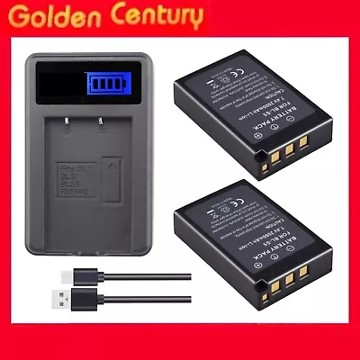 2x BLS-5 BLS5 Battery + Charger For Olympus E-PL5 E-PL6 E-PL7 E-PM2 Stylus 1 1S • $44.95