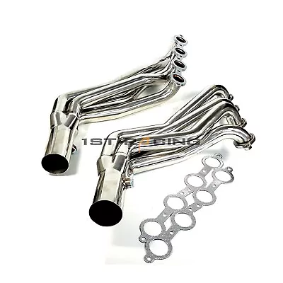 FOR 66-91 Chevy GMC Pickup Truck Blazer Suburban Exhaust Headers W/3  Collector • $216.19