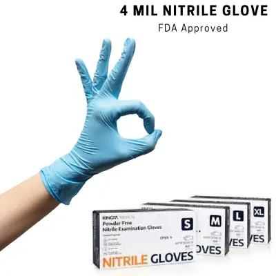 Kingfa Blue Nitrile Gloves 4 Mil • $67.99