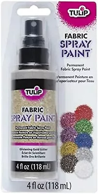 Tulip Fabric Spray Paint 118Ml Glitter Glistening Gold • $45.89