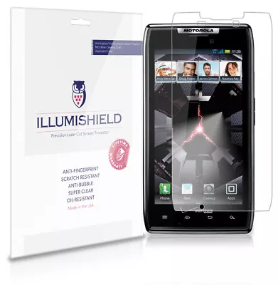 ILLumiShield Anti-Bubble/Print Screen Protector 3x For Motorola Droid RAZR • $7.65
