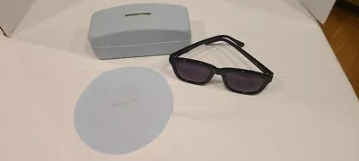 Karen Walker Deep Freeze Sunglasses 1401550 Black Alternate Fit W/case Unisex • $59.11