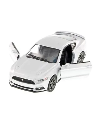 New 5  Kinsmart 2015 Ford Mustang GT Diecast Model Toy Car 1:38 Silver • $8.98