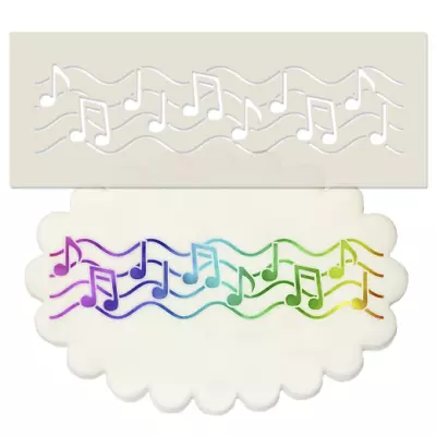 Music Notes Boarder Stencil Cake Decorating Crafting Airbrushing • £3.99