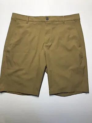 Men’s Puma Golf Dry Cell Tan Khaki Quick Dry Golf Shorts Size 34 10” • $24.99