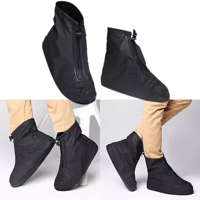 Foldable Camping Waterproof Galoshes Shoe Covers Not-Slip Raining Shoes Cover • £5.99