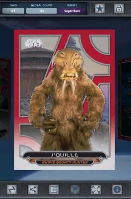 £1.93 • Buy Star Wars Card Trader - Digital Red Galactic Files 2018 J'Quille 100cc