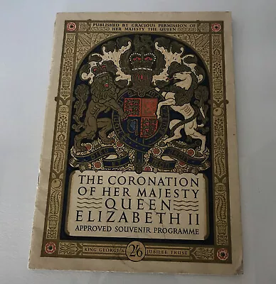 Vintage Queen Elizabeth 2 1953 Coronation Official Souvenir Programme • £12.99