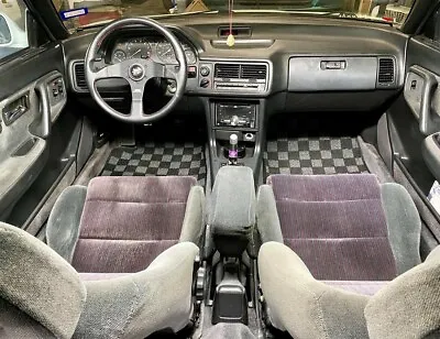 P2M For Acura Integra 1990-93 DA DB Front Rear Race Floor Carpet Mats Checker • $95